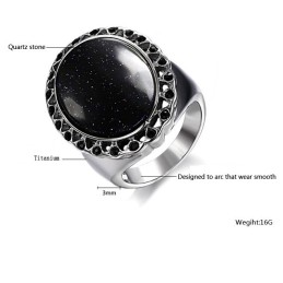 Completa Nelle Specifiche Esagerate Anello In Quarzitetitanio