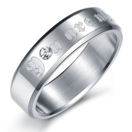 Anello In Titanio Squisito E Di Qualità Stabile Per Gli Amanti