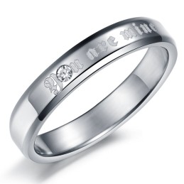 Anello In Titanio Squisito E Di Qualità Stabile Per Gli Amanti
