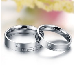 Anello In Titanio "Amore Infinito" Con Qualità E Quantità Assicurate Per Gli Innamorati