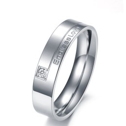 Anello In Titanio "Amore Infinito" Con Qualità E Quantità Assicurate Per Gli Innamorati