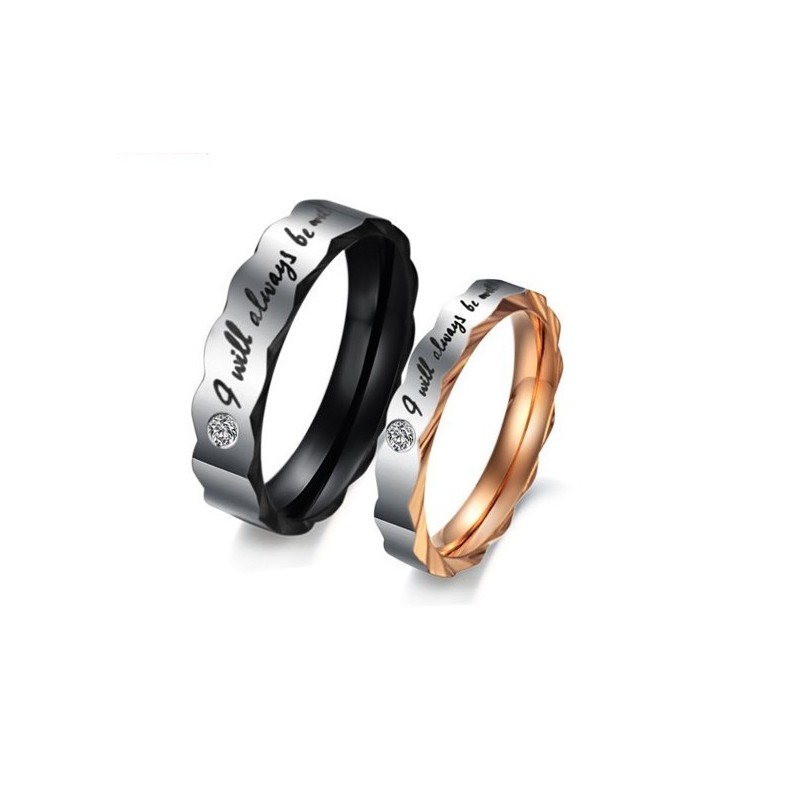 Anello In Titanio Con Reputazione Affidabile Per Gli Amanti Con Strass Anello In Titanio Con Reputazione Affidabile Per Gli Amanti Con Strass