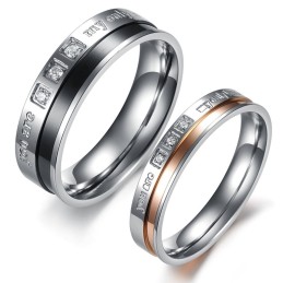 Anello In Titanio Di Qualità Affidabile Per Gli Amanti