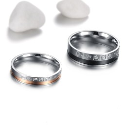 Anello In Titanio Di Qualità Affidabile Per Gli Amanti