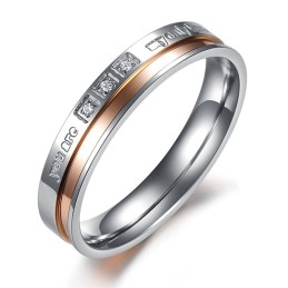 Anello In Titanio Di Qualità Affidabile Per Gli Amanti