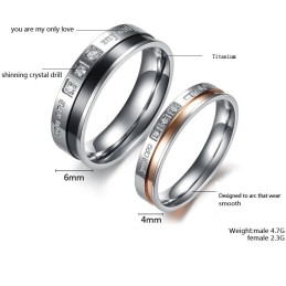 Anello In Titanio Di Qualità Affidabile Per Gli Amanti