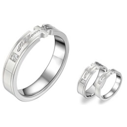 Anello In Titanio Di Qualità Stabile Per Gli Amanti