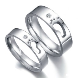 Anello In Titanio Di Fama Mondiale Per Gli Innamorati