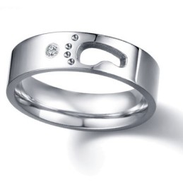 Anello In Titanio Di Fama Mondiale Per Gli Innamorati