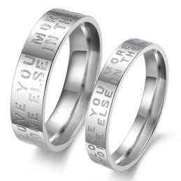 Anello In Titanio Bianco Di Eccellente Qualità Per Gli Amanti