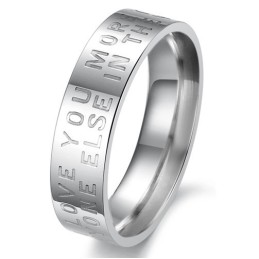 Anello In Titanio Bianco Di Eccellente Qualità Per Gli Amanti