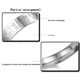 Anello In Titanio Bianco Di Eccellente Qualità Per Gli Amanti