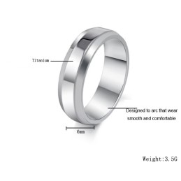 Anello Maschile In Titanio Puro Di Alta Qualità
