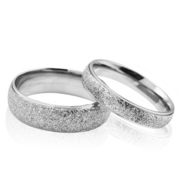 Anello In Titanio Scrub Di Qualità Stabile Per Gli Amanti