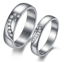 Anello In Titanio Resistente All'Uso Per Gli Amanti