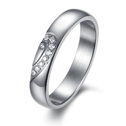 Anello In Titanio Resistente All'Uso Per Gli Amanti
