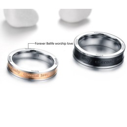 Anello In Titanio Con Qualità E Quantità Assicurate Per Gli Amanti
