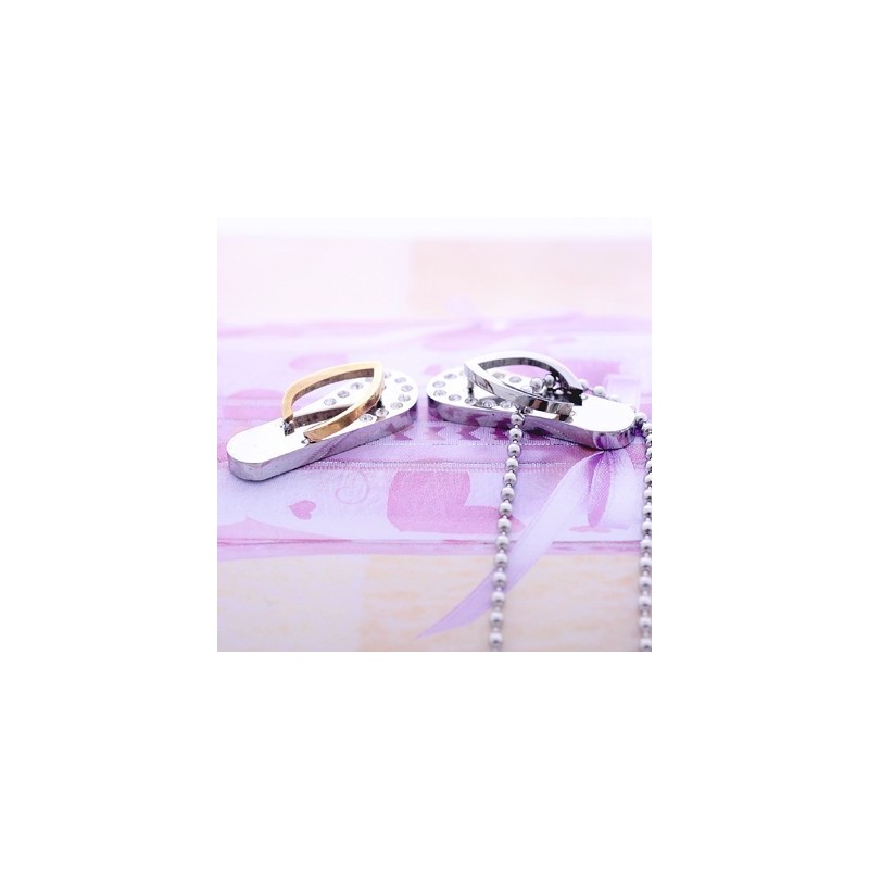 Collane Con Pendenti In Titanio, Regalo Di Fidanzamento Alla Moda, Infradito Collane Con Pendenti In Titanio, Regalo Di Fidanzamento Alla Moda, Infradito