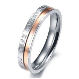 Anello In Titanio Completo Nelle Specifiche Per Gli Amanti