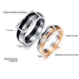 Anello In Titanio Per Amanti, Venduto Bene In Tutto Il Mondo