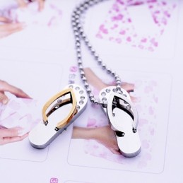 Collane Con Pendenti In Titanio, Regalo Di Fidanzamento Alla Moda, Infradito