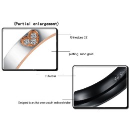 Anello In Titanio Con Croce A Forma Di Cuore Di Qualità Superiore Per Gli Innamorati