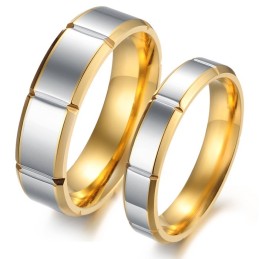 Anello In Titanio Di Qualità Stabile E Alla Moda Per Gli Amanti
