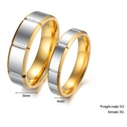 Anello In Titanio Di Qualità Stabile E Alla Moda Per Gli Amanti