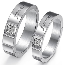 Anello In Titanio Con Diamante, Qualità E Quantità Garantite Per Gli Amanti