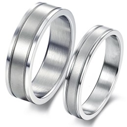 Anello In Titanio Semplice E Di Qualità Stabile Per Gli Amanti