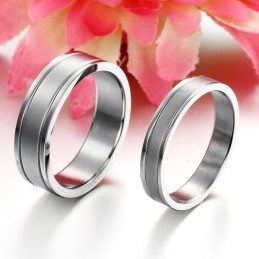 Anello In Titanio Semplice E Di Qualità Stabile Per Gli Amanti