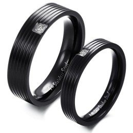 Per Avere Una Lunga Storia - Anello In Titanio Semplice Per Gli Amanti