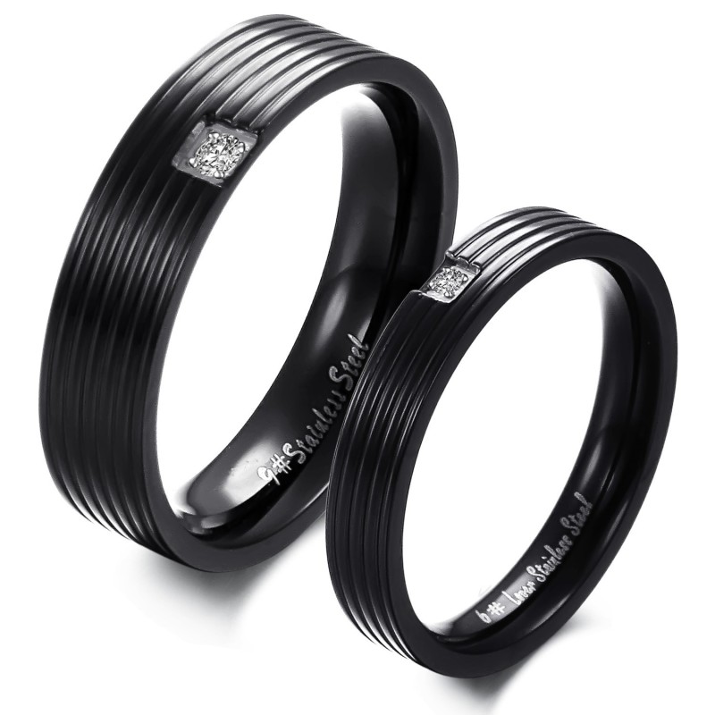 Per Avere Una Lunga Storia - Anello In Titanio Semplice Per Gli Amanti Per Avere Una Lunga Storia - Anello In Titanio Semplice Per Gli Amanti