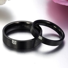 Per Avere Una Lunga Storia - Anello In Titanio Semplice Per Gli Amanti