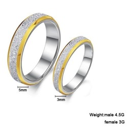 Anello In Titanio Scrub Di Ottima Qualità Per Gli Amanti