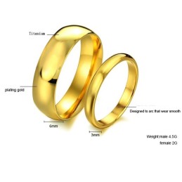 Anello In Titanio Di Alta Qualità Per Gli Amanti