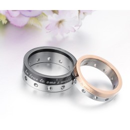 Anello In Titanio Di Qualità Stabile Per Gli Amanti