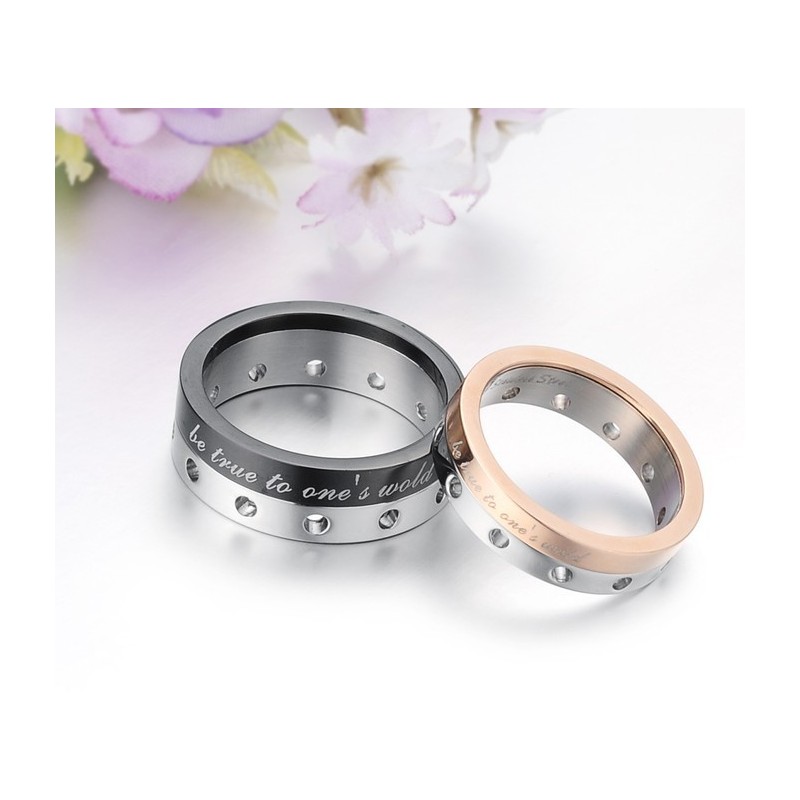 Anello In Titanio Di Qualità Stabile Per Gli Amanti Anello In Titanio Di Qualità Stabile Per Gli Amanti