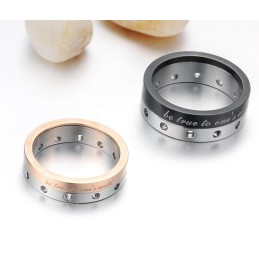 Anello In Titanio Di Qualità Stabile Per Gli Amanti