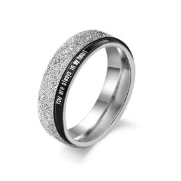 Anello In Titanio Nero Dalle Prestazioni Affidabili Per Gli Amanti