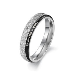 Anello In Titanio Nero Dalle Prestazioni Affidabili Per Gli Amanti