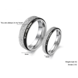 Anello In Titanio Nero Dalle Prestazioni Affidabili Per Gli Amanti