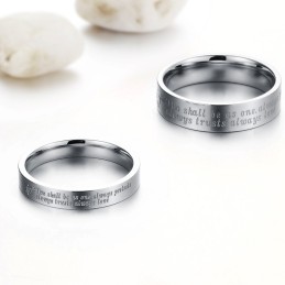 Anello In Titanio Di Qualità Affidabile Per Gli Amanti