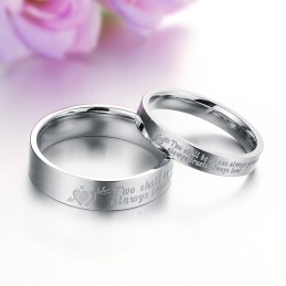 Anello In Titanio Di Qualità Affidabile Per Gli Amanti