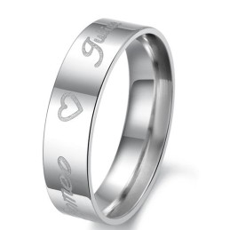 Anello In Titanio "Loveheart" Dalle Prestazioni Affidabili Per Gli Innamorati