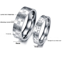 Anello In Titanio A Forma Di Puzzle Venduto Bene In Tutto Il Mondo Per Gli Amanti