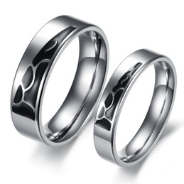 Anello In Titanio Di Qualità Stabile Per Gli Amanti