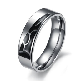 Anello In Titanio Di Qualità Stabile Per Gli Amanti