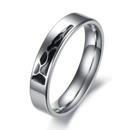 Anello In Titanio Di Qualità Stabile Per Gli Amanti