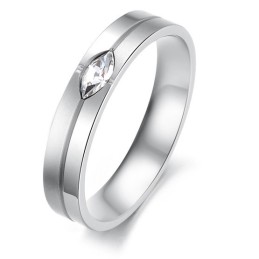 Anello In Titanio Di Alta Qualità Per Amanti Con Strass